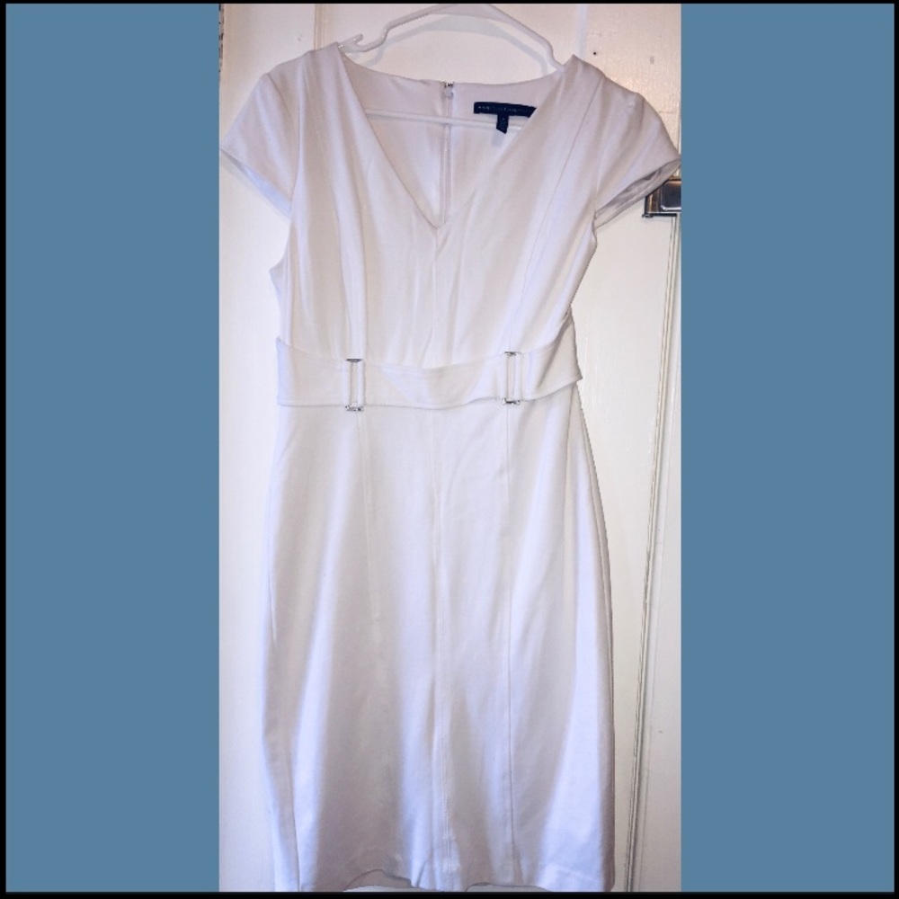 WHBM Fitted Sheath Dress with Cap Sleeve